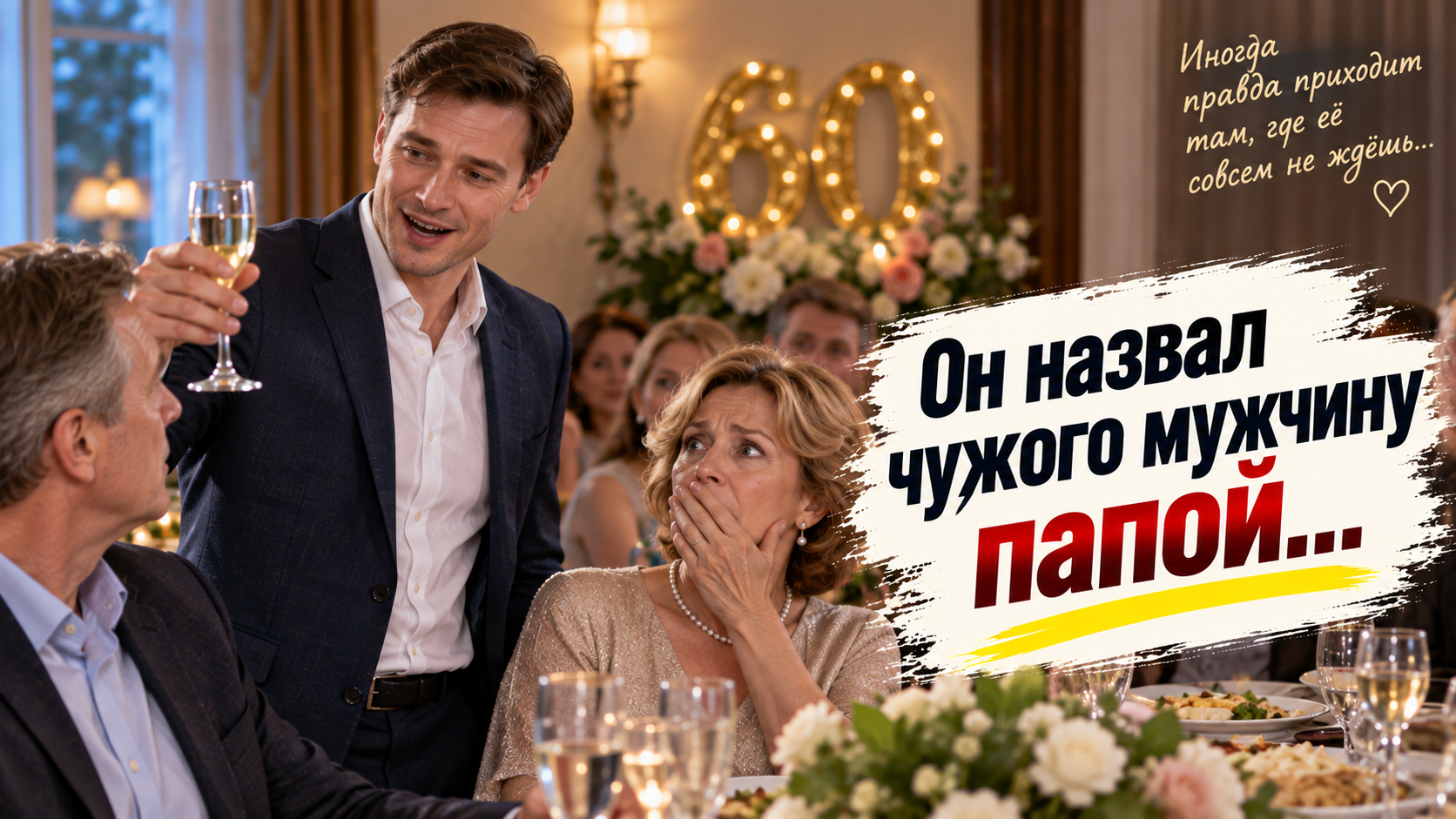 На юбилее матери за столом оказались два отца